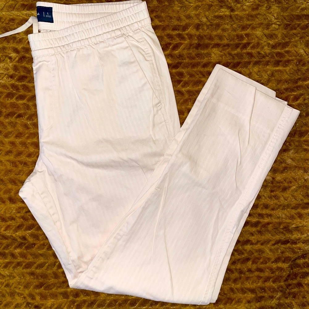 Abercrombie & Fitch linen blend drawstring pant